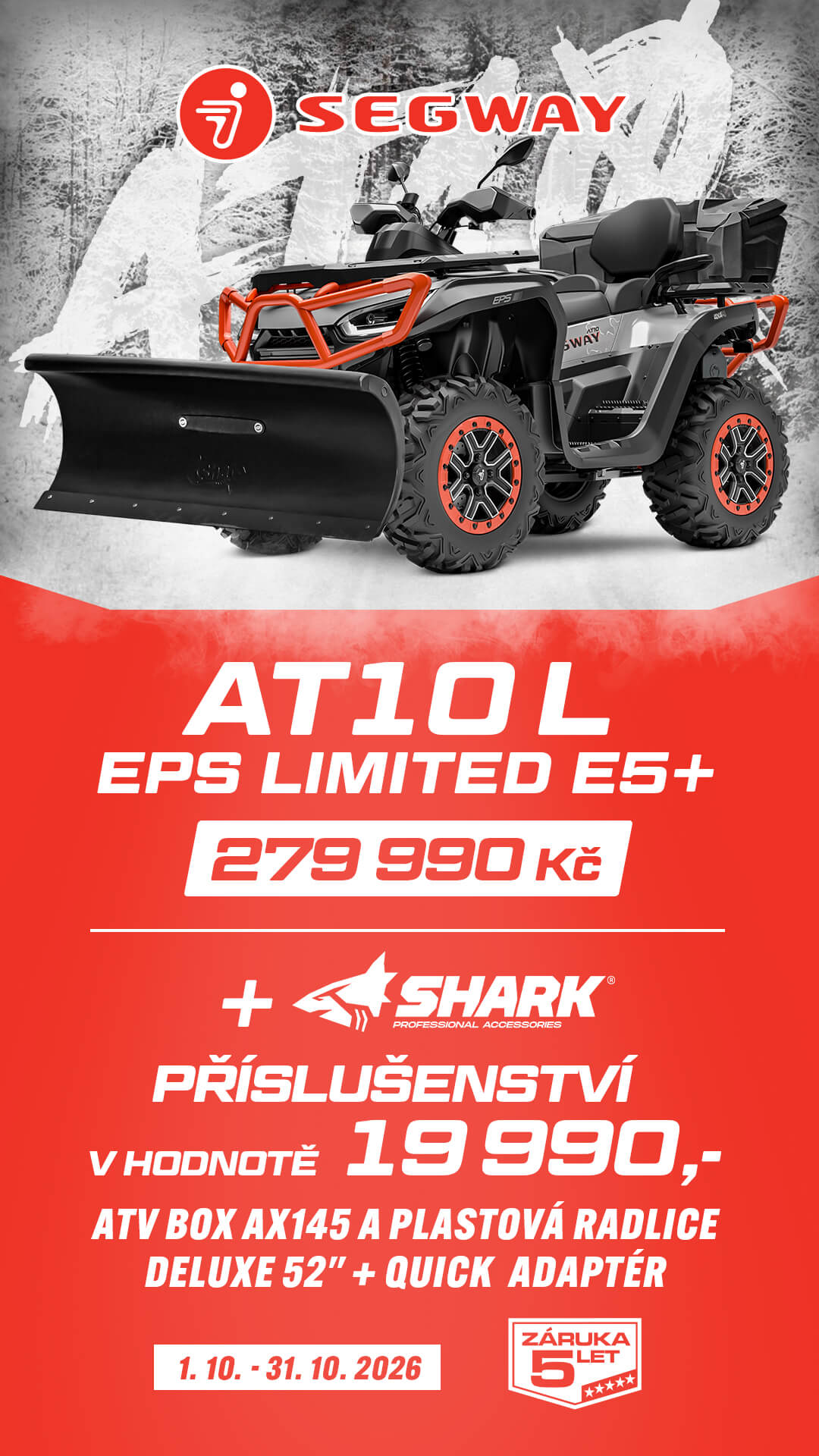 Akční nabídka Segway AT10 L EPS Limited E5+