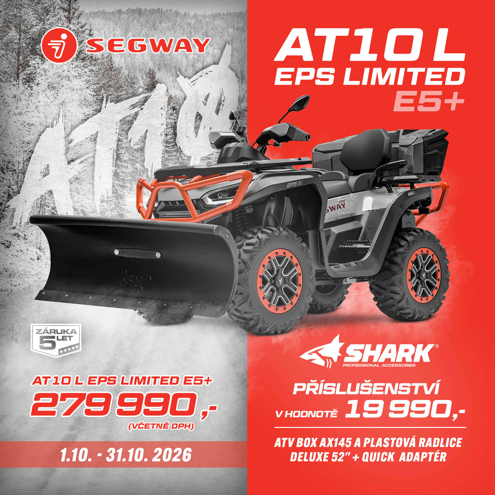 Akční nabídka Segway AT10 L EPS Limited E5+